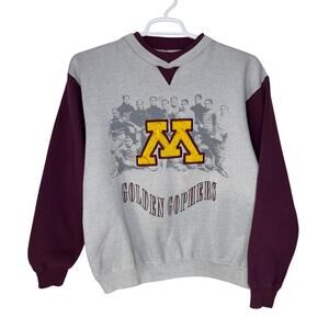Vintage‎ Minnesota Gophers Men's Large Sweatshirt Football Collegiate Gray 90s